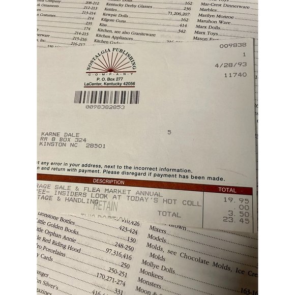 Garage Sale & Flea Market Annual (First Edition, 1993) + Insider's Look - Picture 9 of 12